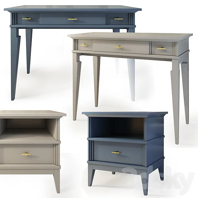 Chest _ console and nightstand Manhattan. Dresser nightstand 3D Model