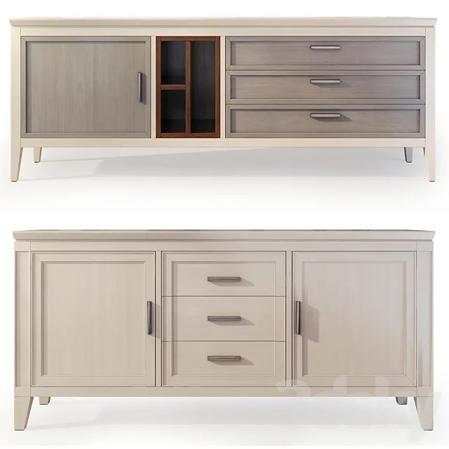 Chest _ sideboard Erica Aralia. Sideboard by Le Fablier 3D Model Chest _ sideboard Erica Aralia. Sideboard by Le Fablier 3D Model