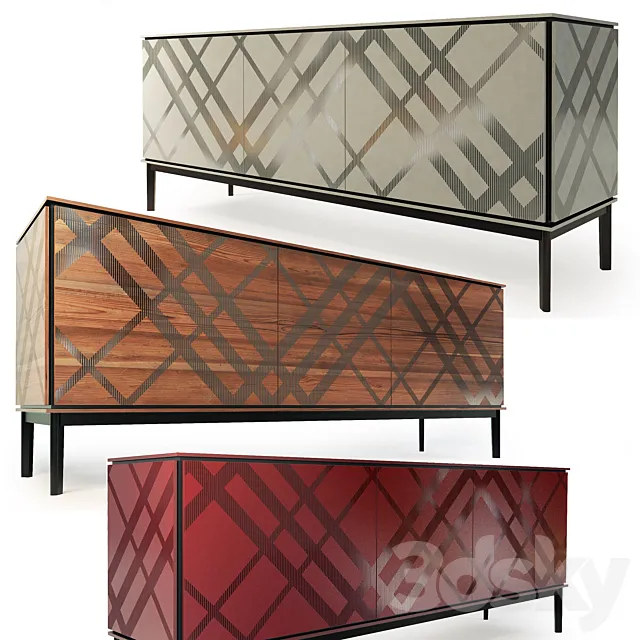 Chest _ sideboard Tartan. Tonin Casa 3DModel Chest _ sideboard Tartan. Tonin Casa 3DModel
