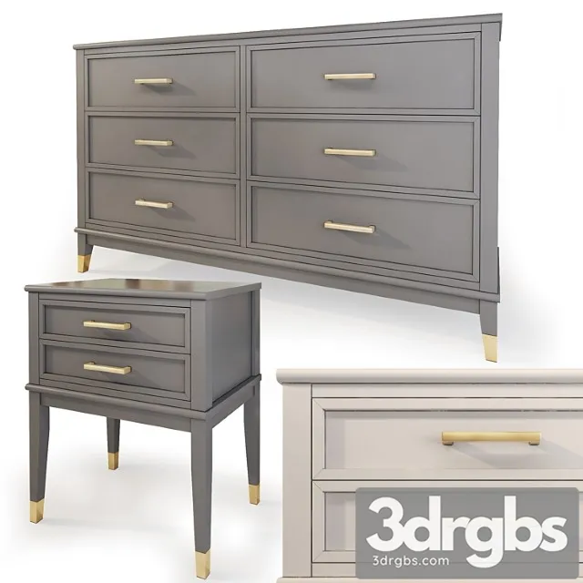 Chest and drawer westerleigh. dresser nightstand by cosmopolitan 2 3D Model Download Chest and drawer westerleigh. dresser nightstand by cosmopolitan 2 3D Model Download