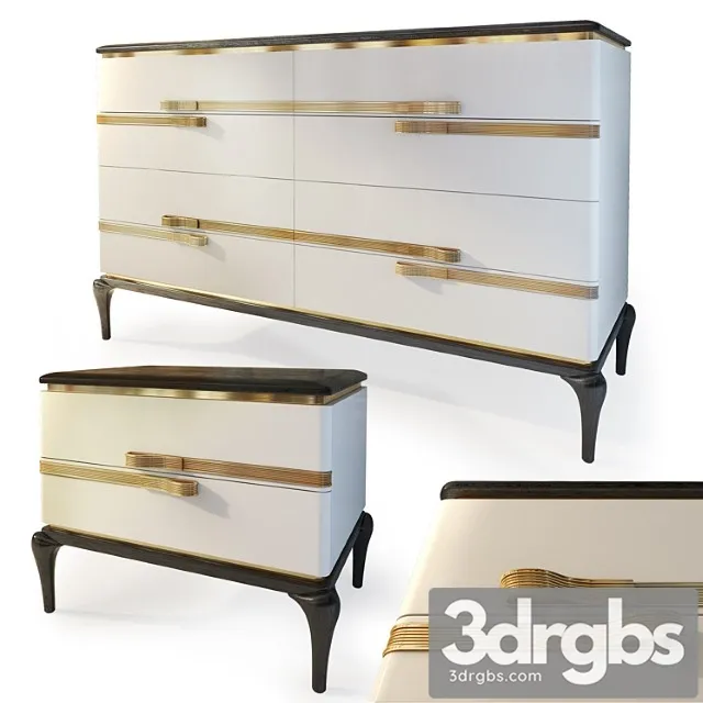 Chest and nightstand dilan. dresser bedside table by ar arredamenti 2 3D Model Download Chest and nightstand dilan. dresser bedside table by ar arredamenti 2 3D Model Download