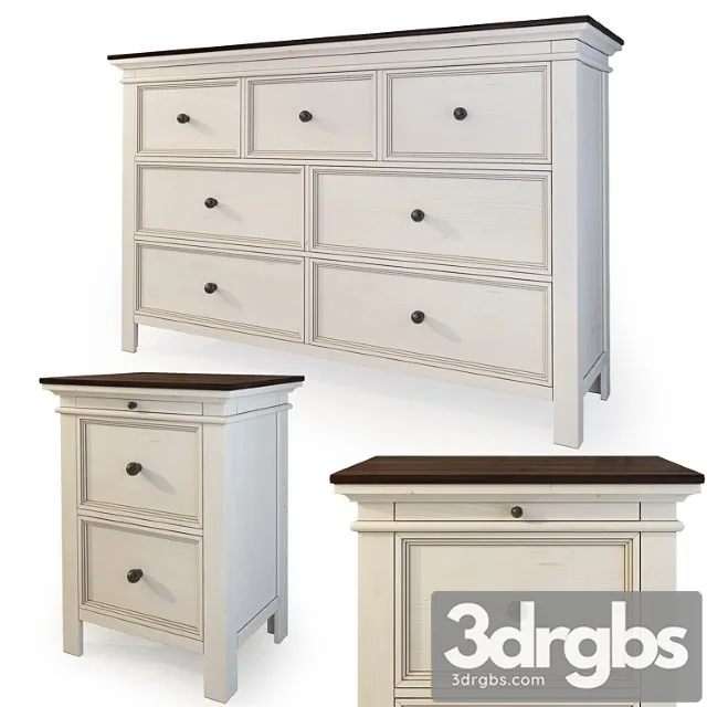 Chest and nightstand woodanville. dresser nightstand by ashley 2 3D Model Download Chest and nightstand woodanville. dresser nightstand by ashley 2 3D Model Download