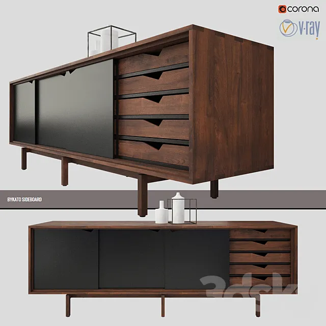 Chest BYKATO SIDEBOARD 3DModel