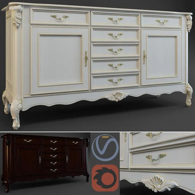 Chest CAVIO Benedetta 3D Model Chest CAVIO Benedetta 3D Model