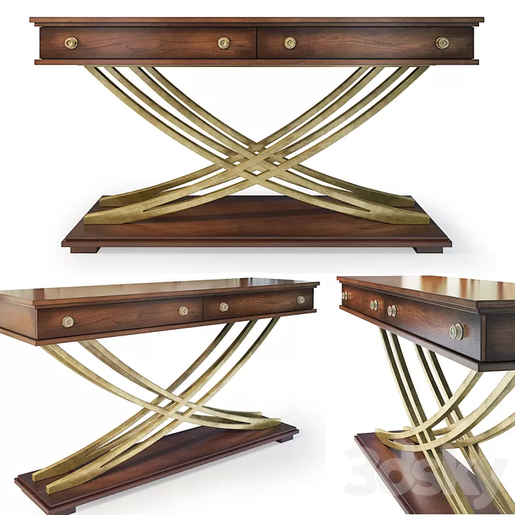 Chest / console Hooker Palisade. Console dresser. 3D Model