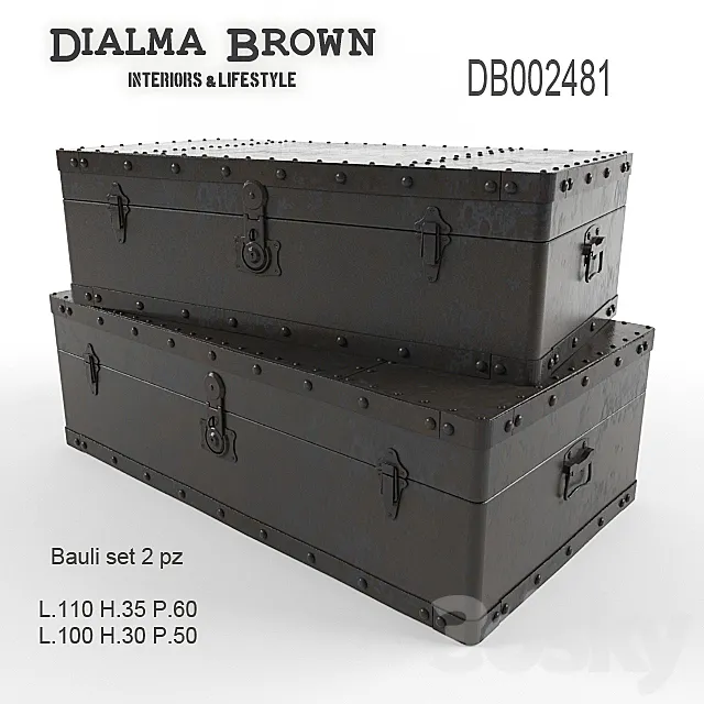 Chest Dialma Brown art DB002481 3DModel Chest Dialma Brown art DB002481 3DModel