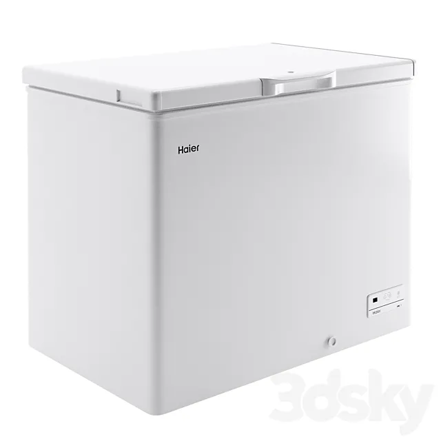 Chest freezer Haier HCE203R 3D Model Chest freezer Haier HCE203R 3D Model
