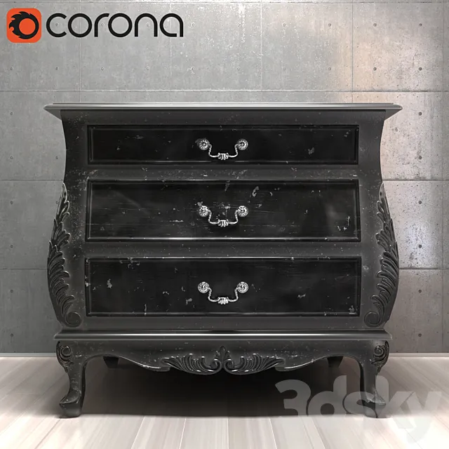 Chest “Loft designe” 3D Model