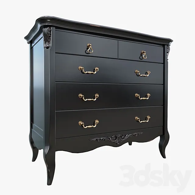 Chest of 5 drawers (KREIND) 3D Model