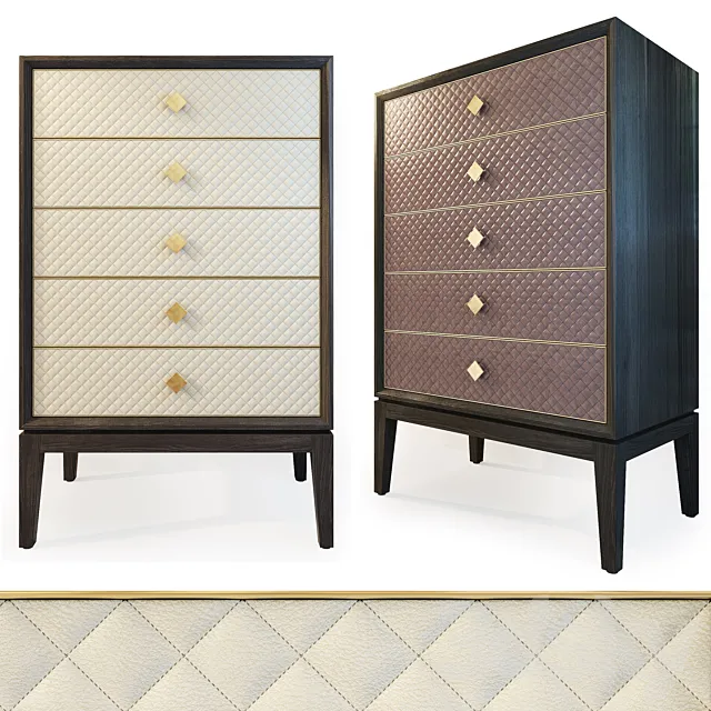 Chest of 6 drawers Laurent dresser. The Sofa & Chair company 3D Model Chest of 6 drawers Laurent dresser. The Sofa & Chair company 3D Model