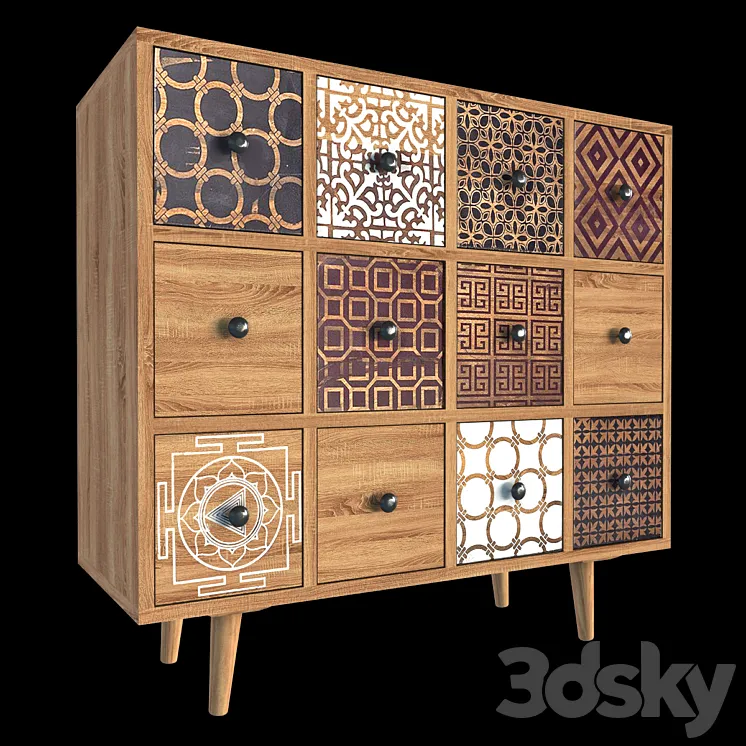 Chest of drawers 2 3D Model Free Download Chest of drawers 2 3D Model Free Download