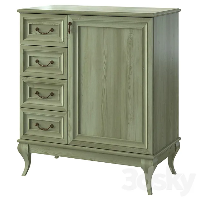 Chest of drawers 433 MK-64 3D Model Chest of drawers 433 MK-64 3D Model