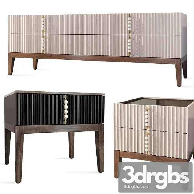 Chest of drawers and bedside table acciaroli wooden kors. Chest of drawers and bedside table acciaroli wooden kors.