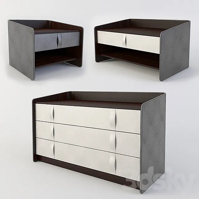chest of drawers and cabinets Flou Gentleman 3DModel