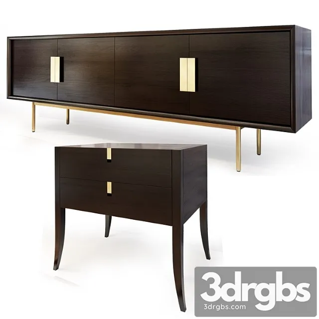 Chest of drawers and cabinets from selva. kenton sideboard nightstand jubilee 2 3D Model Download