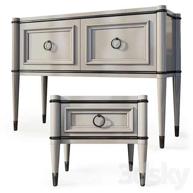 Chest of drawers and sideboard Modern. Dresser nightstand by Masterokunevnvk 3D Model Chest of drawers and sideboard Modern. Dresser nightstand by Masterokunevnvk 3D Model