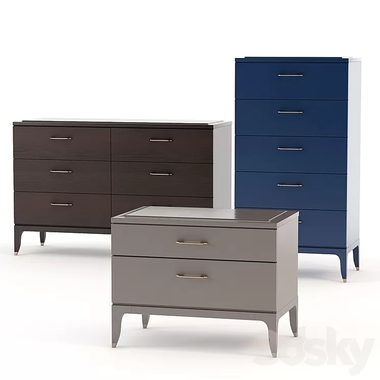 Chest of drawers and sideboard SELVA DELANO 3D Model Chest of drawers and sideboard SELVA DELANO 3D Model