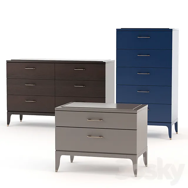Chest of drawers and sideboard SELVA DELANO 3DModel Chest of drawers and sideboard SELVA DELANO 3DModel