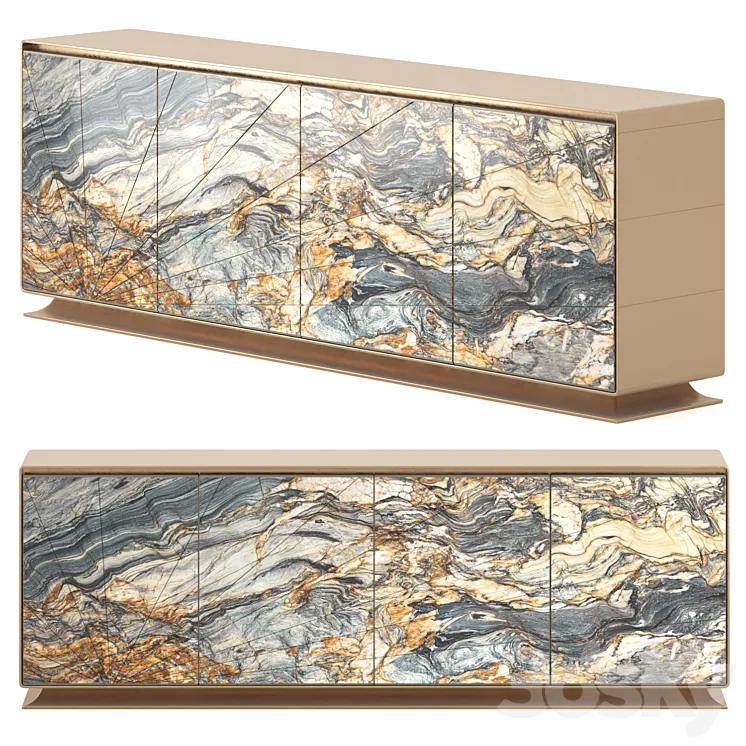 Chest of drawers AURORA visionnaire 3D Model Free Download