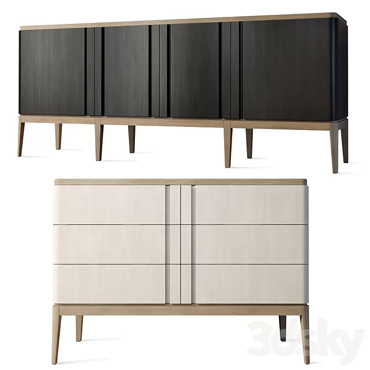 Chest of drawers buffet sideboard dresser Icons Panormo 3D Model Free Download
