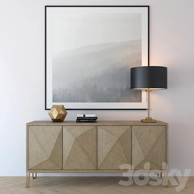 Chest of drawers CABINET HIGHLAND 3D Model