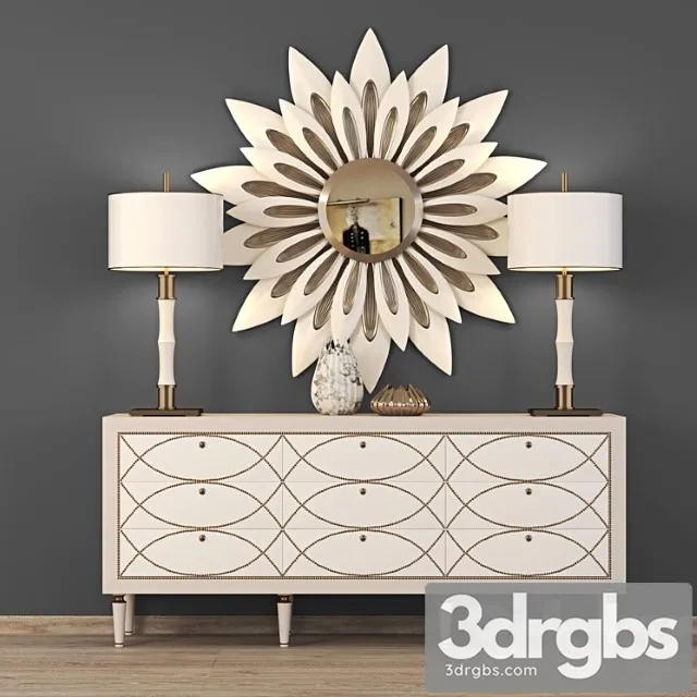 Chest of drawers comode classic 2 3D Model Download