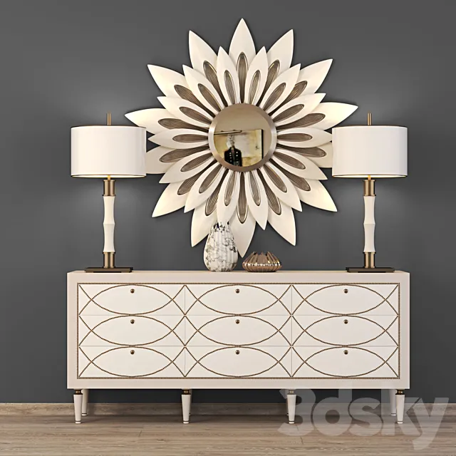 chest of drawers comode classic 3D Model