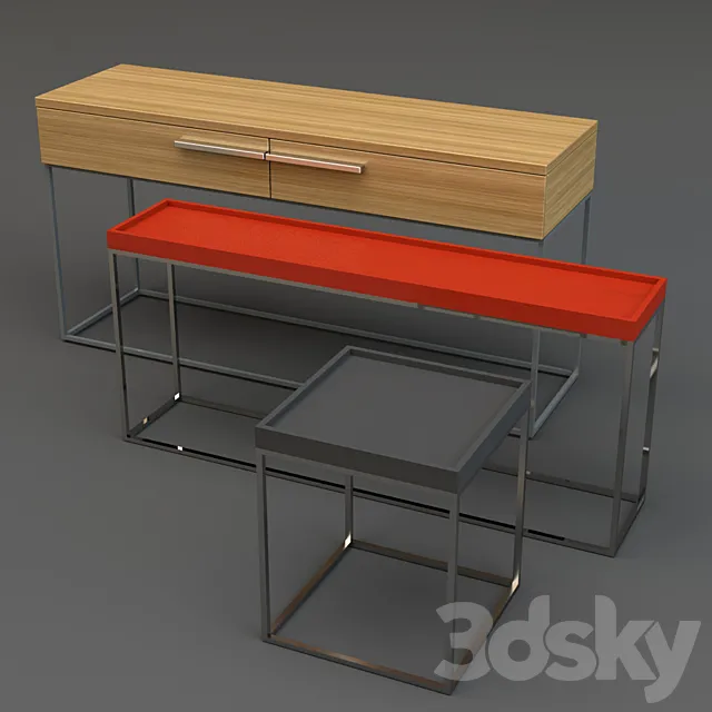 Chest of drawers. console. side table 3DModel