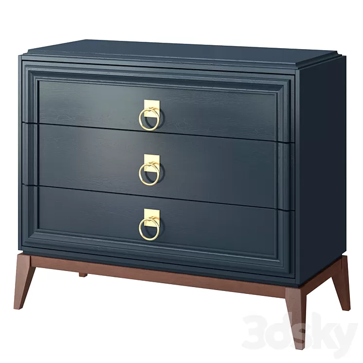 Chest of drawers Elegante 3D Model Free Download