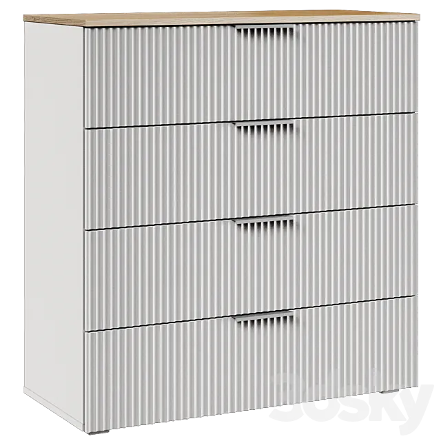 Chest of drawers Ensson 4 colors 3D Model