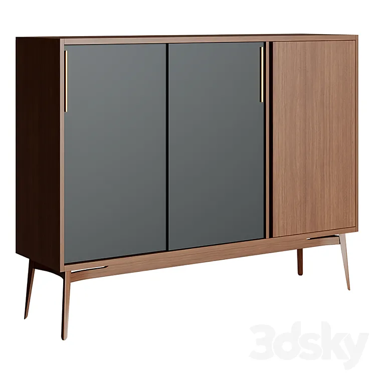 Chest of drawers FU3 3D Model Free Download