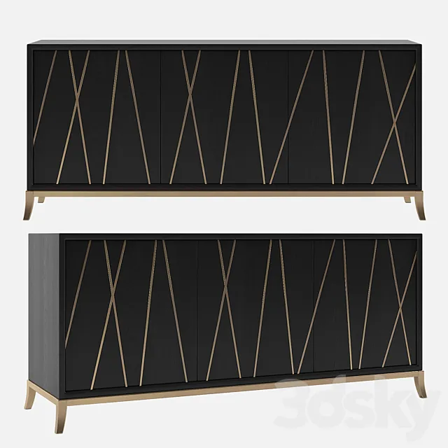 Chest of drawers Hooker Furniture Console 64in 3DModel Chest of drawers Hooker Furniture Console 64in 3DModel