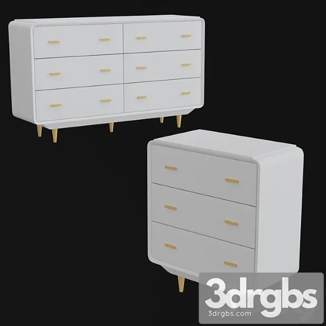 Chest of drawers jimi white la redoute interieurs Chest of drawers jimi white la redoute interieurs