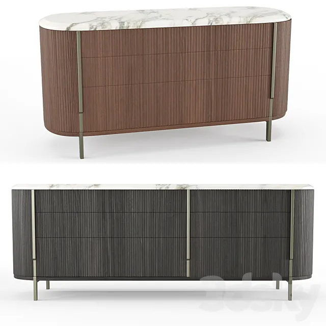 Chest of drawers Kumi 3D Model Chest of drawers Kumi 3D Model