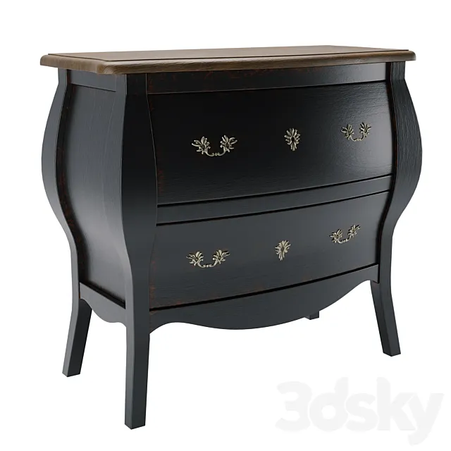 Chest of drawers Lipstick 3D Model Chest of drawers Lipstick 3D Model