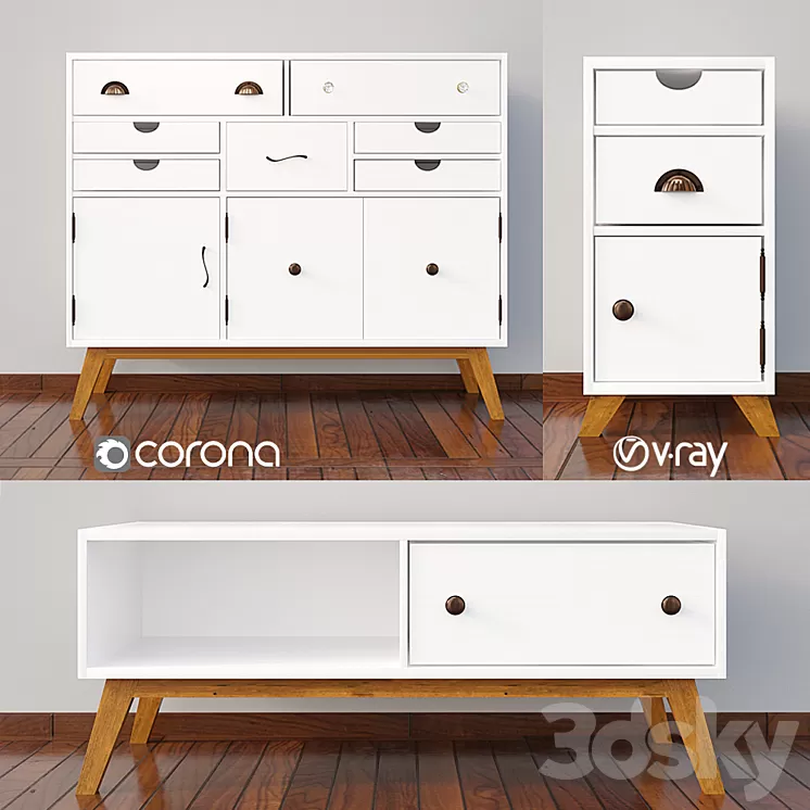chest of drawers Lydia 03 3D Model