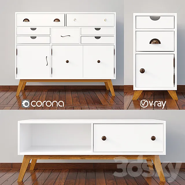 chest of drawers Lydia 03 3DModel