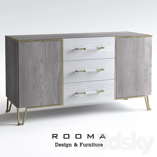 Chest of drawers Mila Rooma Design 3DModel Chest of drawers Mila Rooma Design 3DModel