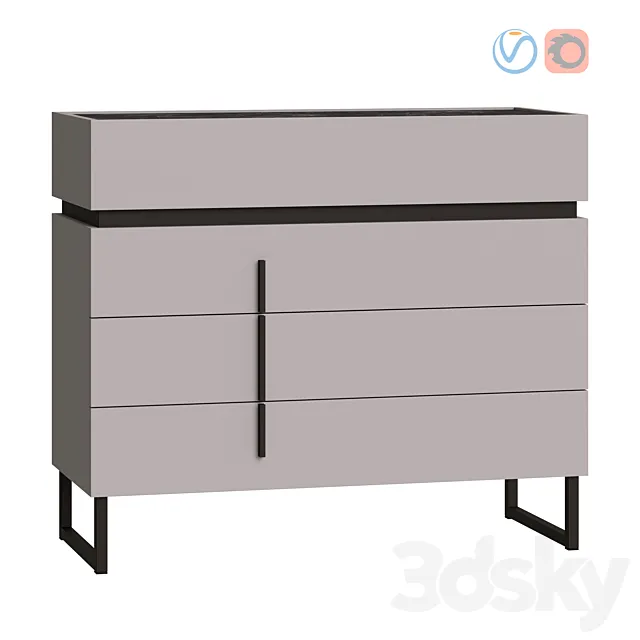 Chest of drawers Milagro 3D Model