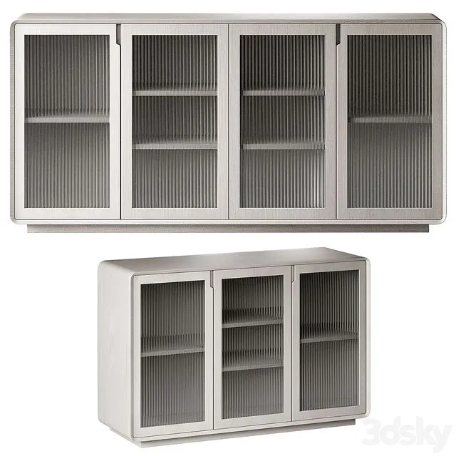 Chest of drawers Modern Wood Sideboard 3D Model