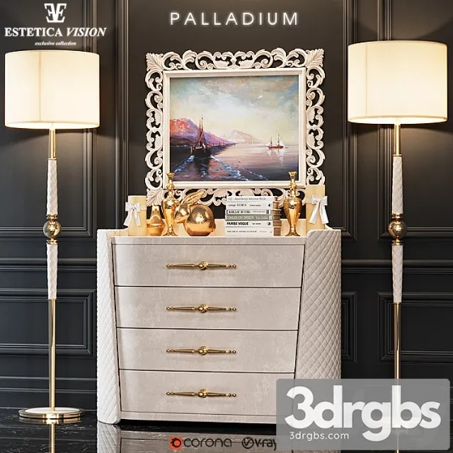 Chest of drawers palladium 2 3D Model Download