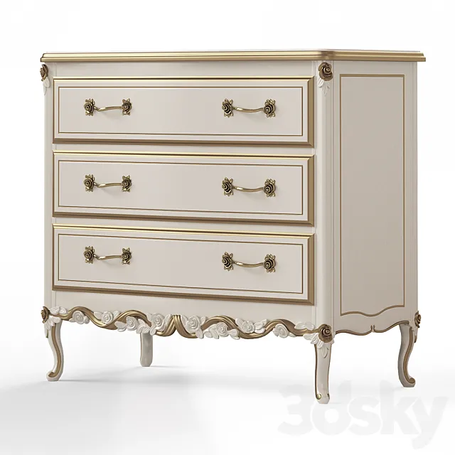 Chest of drawers Savio Firmino 1920 3D Model Chest of drawers Savio Firmino 1920 3D Model