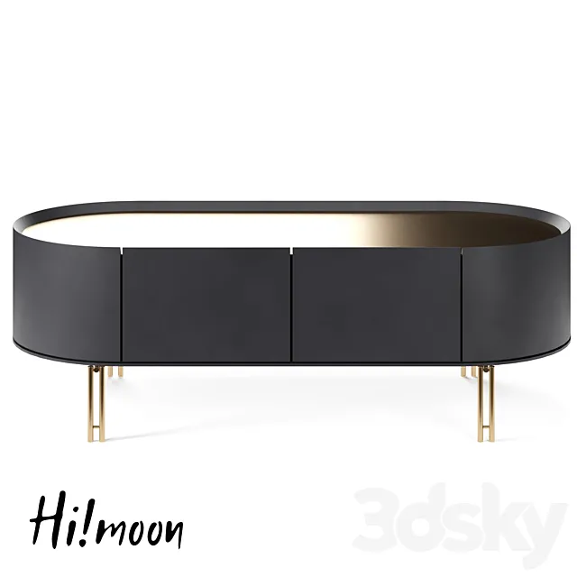 Chest of drawers Shemali in enamel (OM) 3D Model Chest of drawers Shemali in enamel (OM) 3D Model