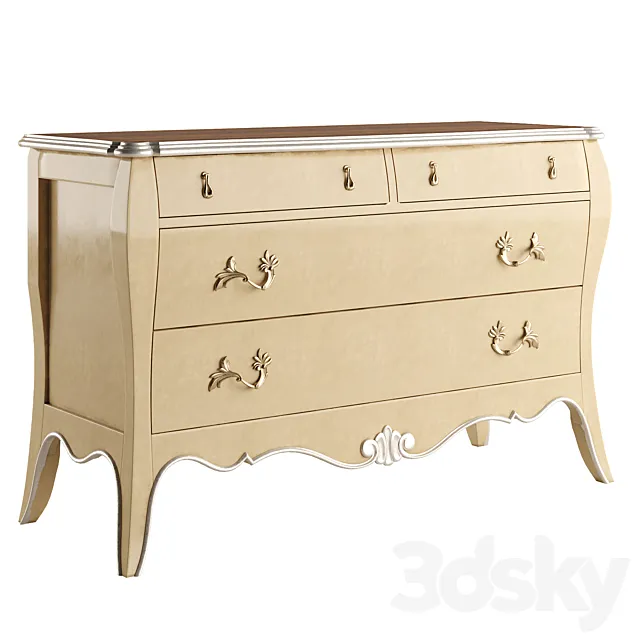 Chest of drawers Stella del Mobile Como 3D Model Chest of drawers Stella del Mobile Como 3D Model
