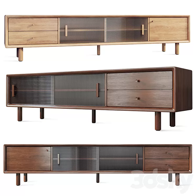 Chest of drawers Tvstand sideboard Mid Century. Decor Diva 3D Model Free Download