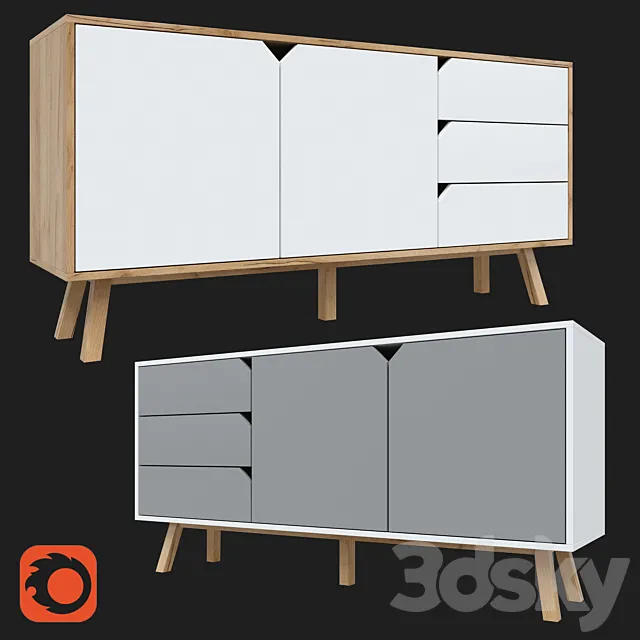 Chest of drawers Vivaldi Tokio 3DModel Chest of drawers Vivaldi Tokio 3DModel