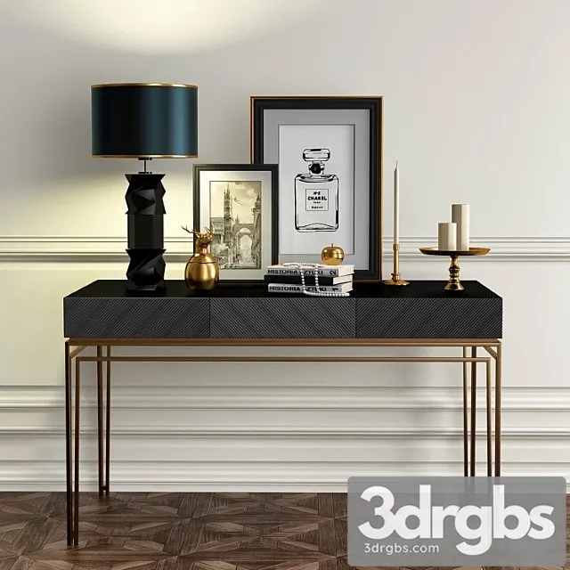 Chest of drawers with decorative set 2 2 3D Model Download Chest of drawers with decorative set 2 2 3D Model Download