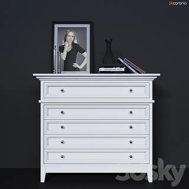 Chest of drawers with drawers Dantone Home 3DModel