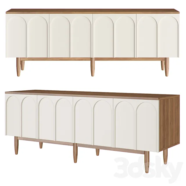 Chest of drawers with four arched doors “Arka” 3D Model Chest of drawers with four arched doors “Arka” 3D Model