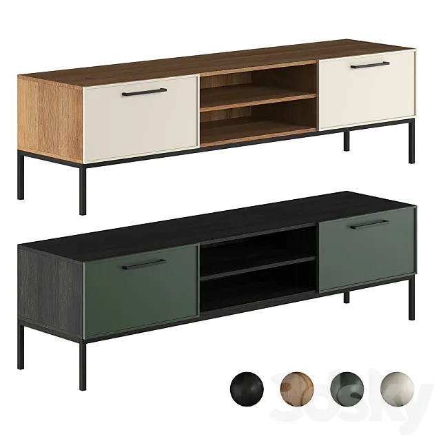 Chest of drawers with niche Nicole from Berber (La Redoute) 3D Model Chest of drawers with niche Nicole from Berber (La Redoute) 3D Model